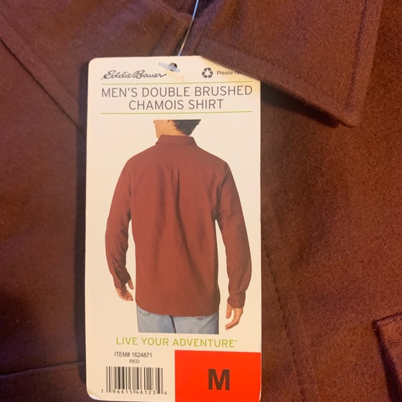 Eddie Bauer Double Brushed Chamois Shirt - Picture 4 of 8